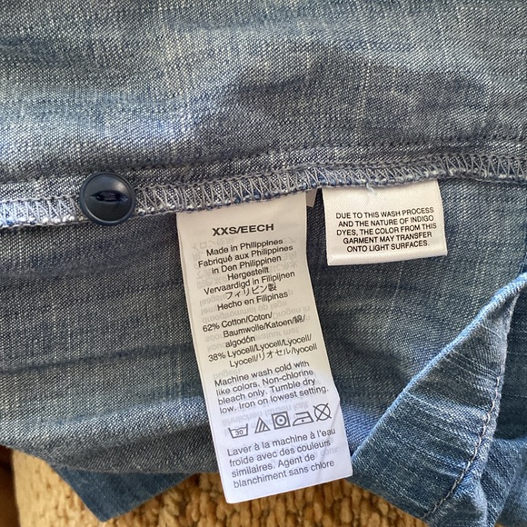 Madewell tiered denim shirtdress - Picture 9 of 9